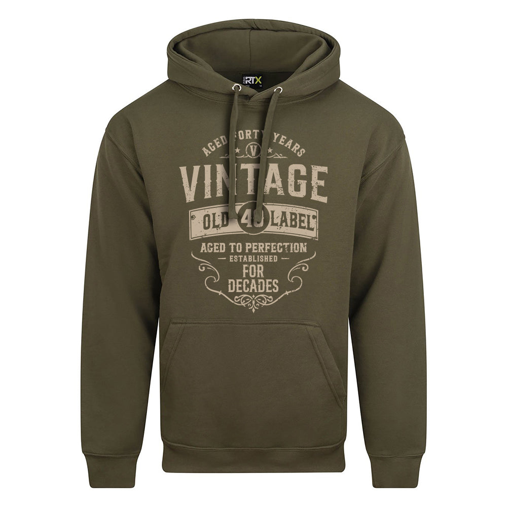 Vintage Forty Funny Birthday Hoodie