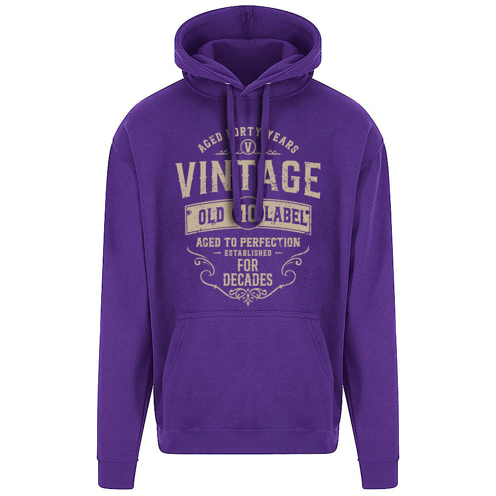 Vintage Forty Funny Birthday Hoodie