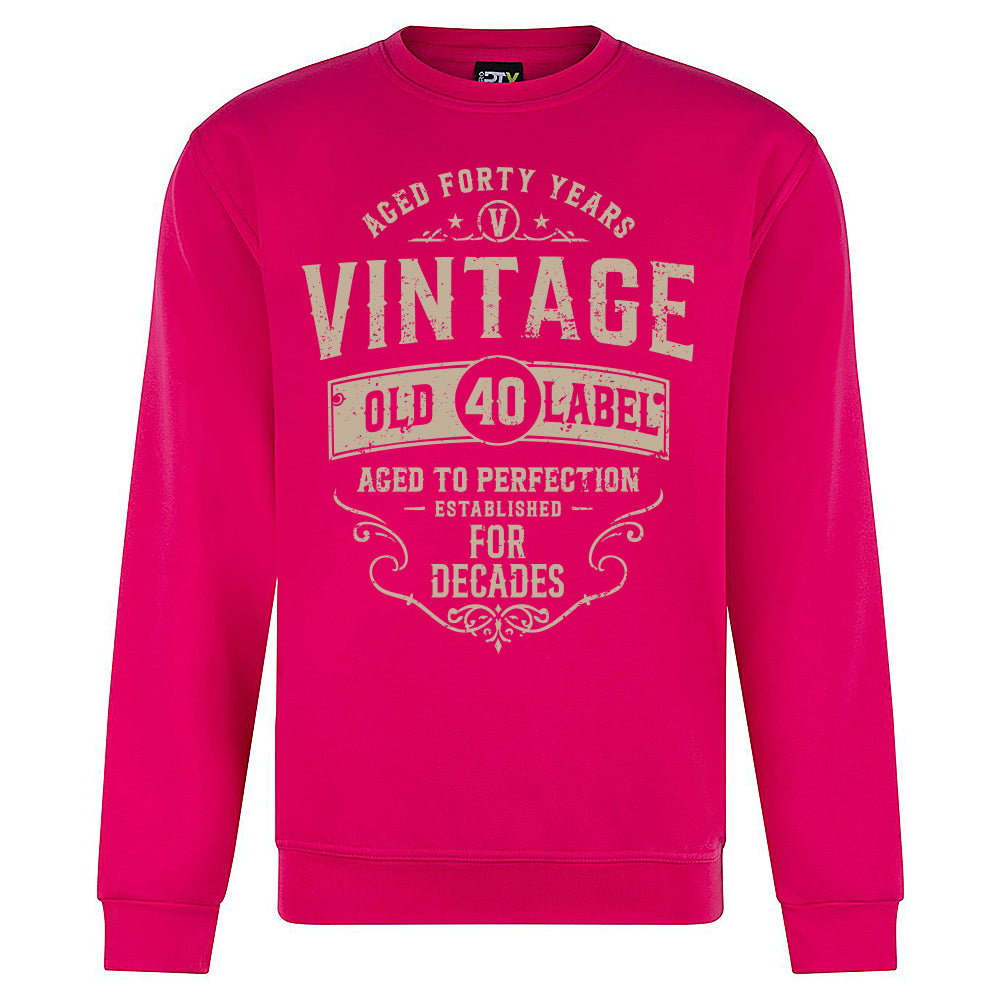 Vintage Forty Funny Birthday Sweatshirt