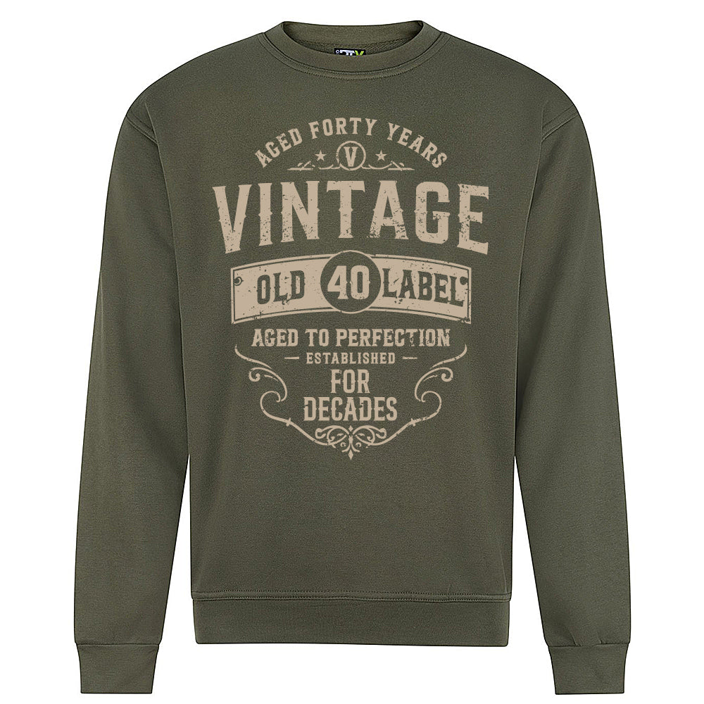 Vintage Forty Funny Birthday Sweatshirt