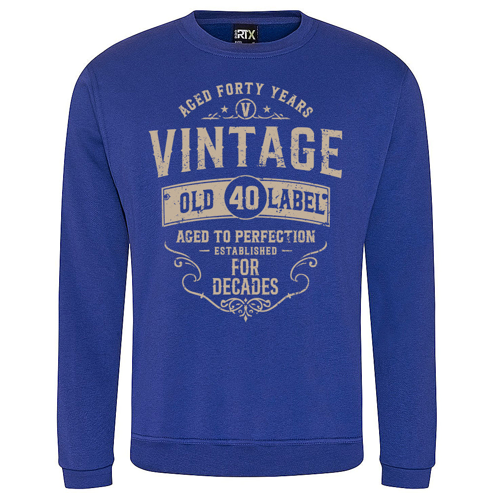 Vintage Forty Funny Birthday Sweatshirt
