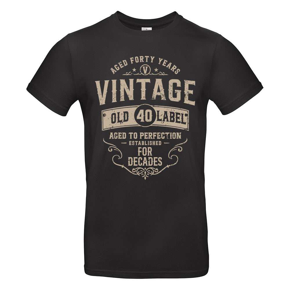 Vintage Forty Funny Birthday T-Shirt