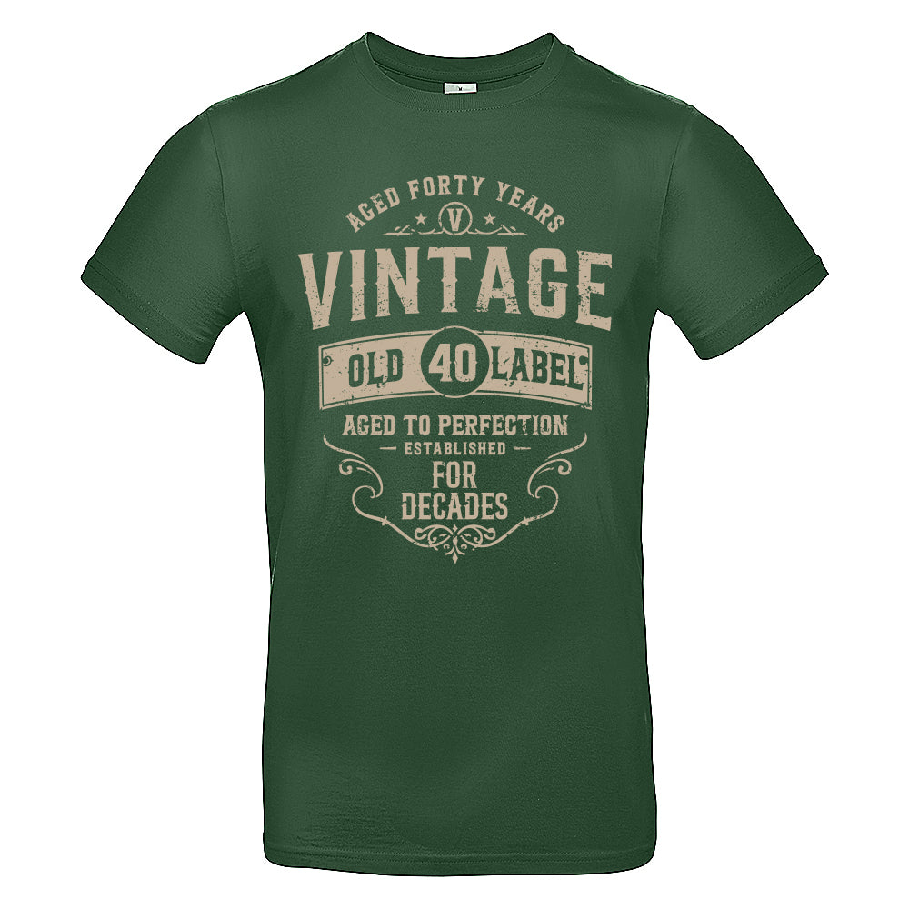 Vintage Forty Funny Birthday T-Shirt