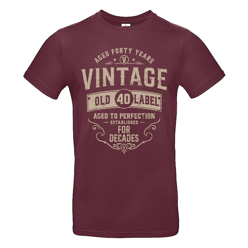 Vintage Forty Funny Birthday T-Shirt