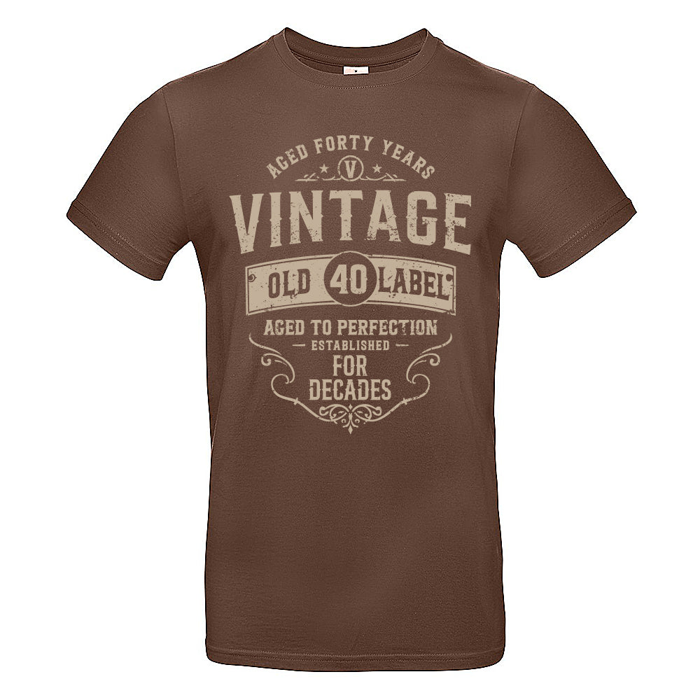 Vintage Forty Funny Birthday T-Shirt