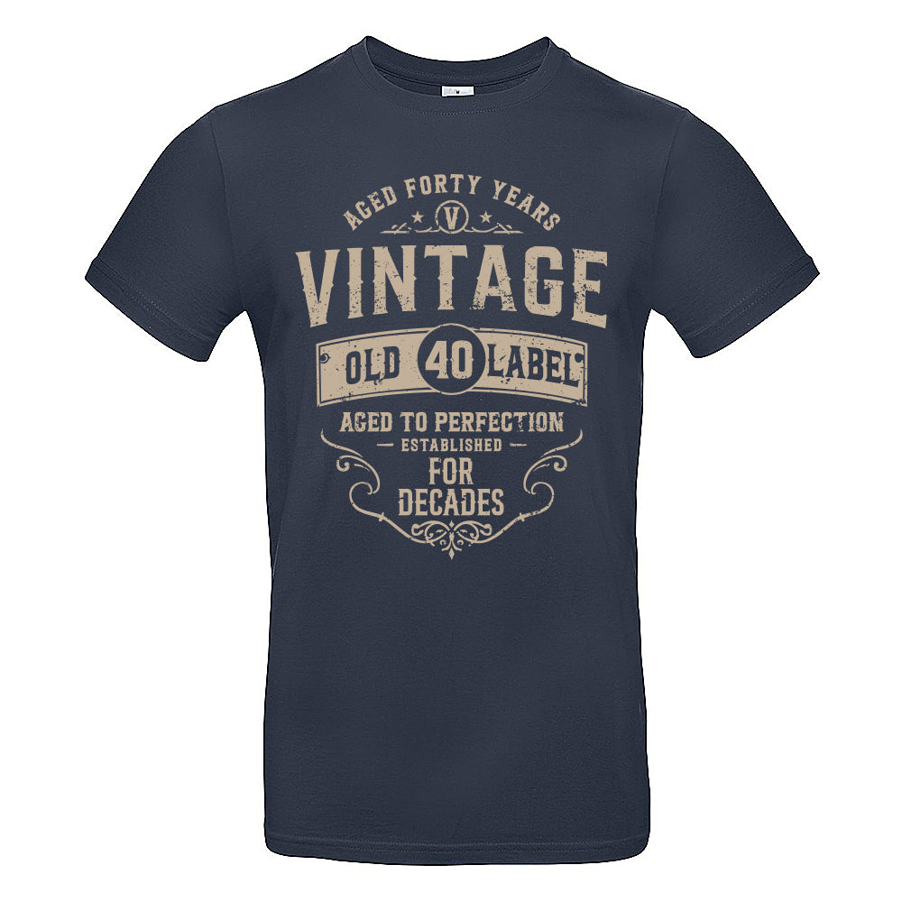 Vintage Forty Funny Birthday T-Shirt