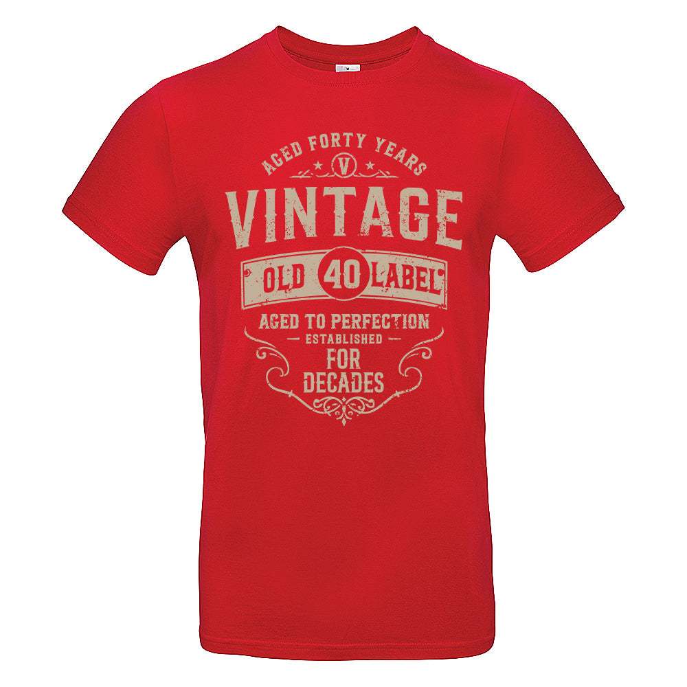 Vintage Forty Funny Birthday T-Shirt