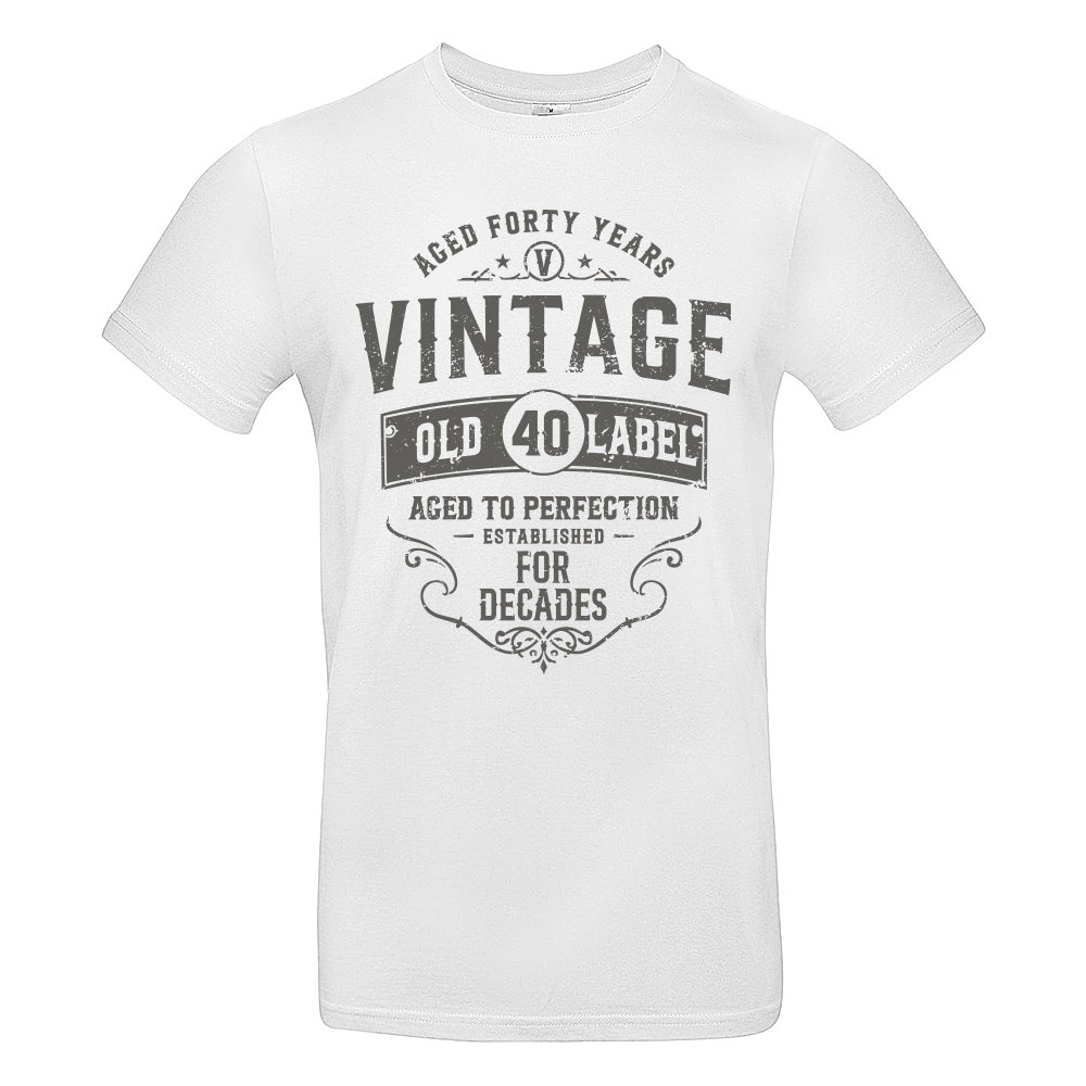 Vintage Forty Funny Birthday T-Shirt