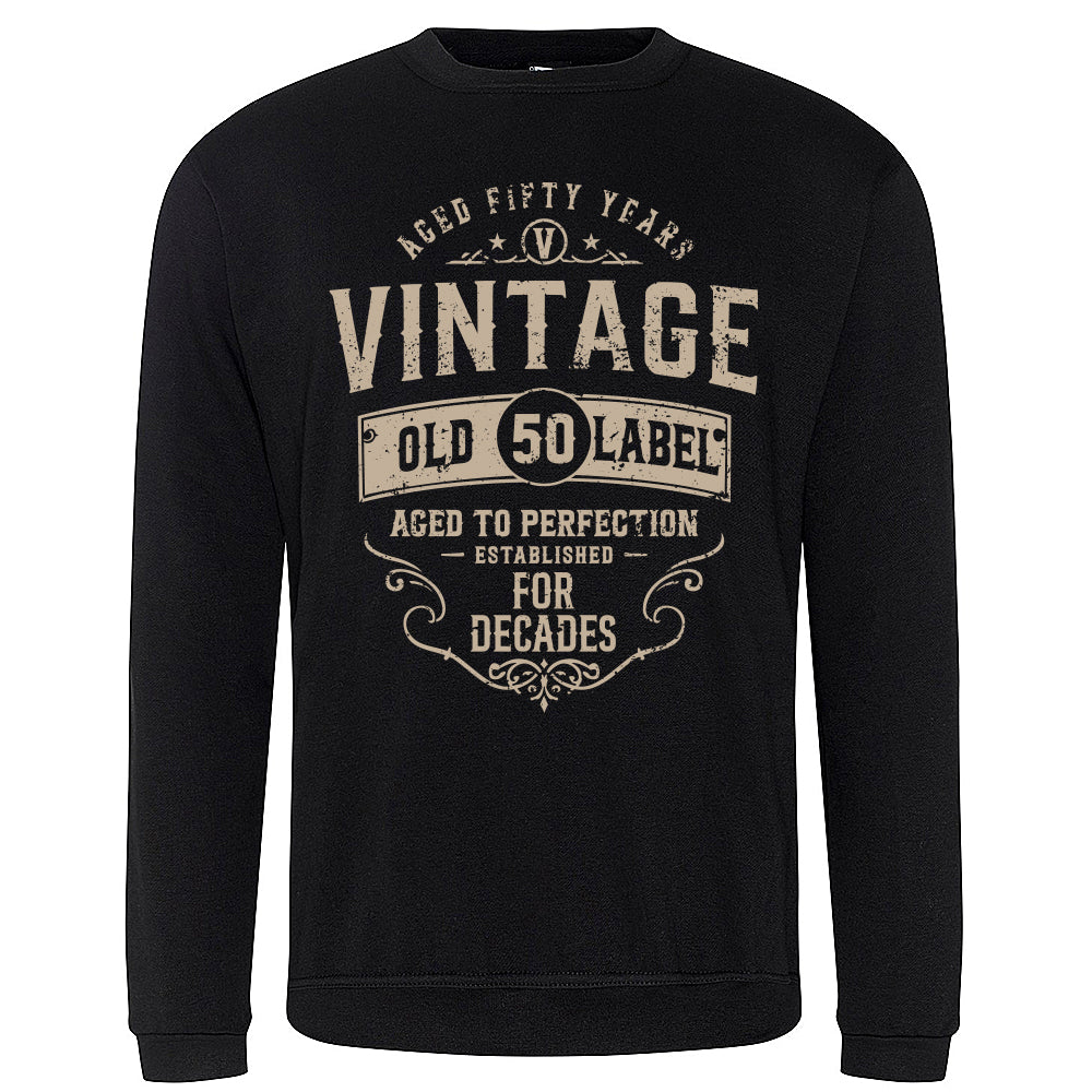 Vintage Fifty Funny Birthday Sweatshirt