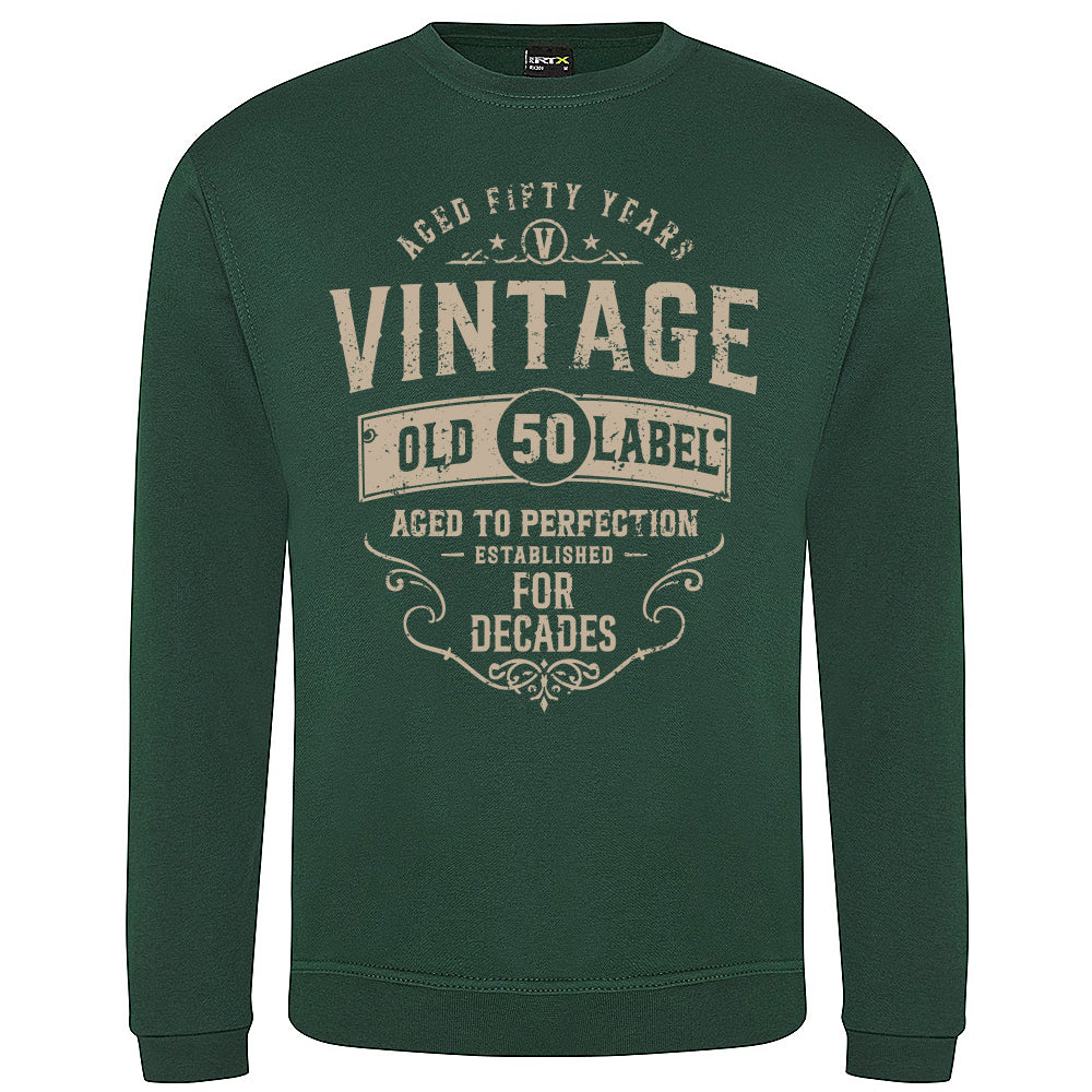 Vintage Fifty Funny Birthday Sweatshirt