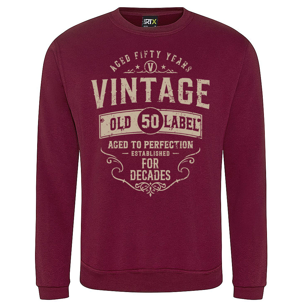 Vintage Fifty Funny Birthday Sweatshirt