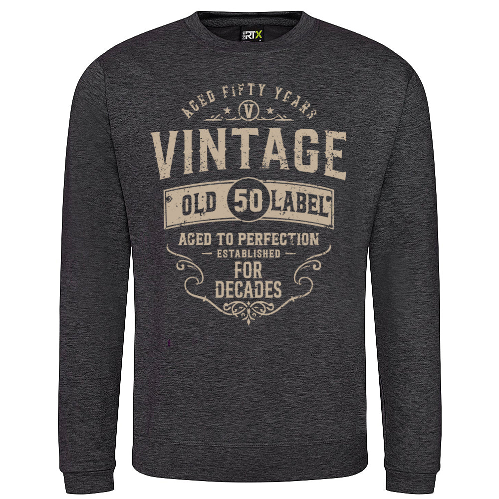Vintage Fifty Funny Birthday Sweatshirt