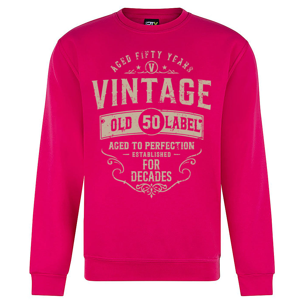 Vintage Fifty Funny Birthday Sweatshirt