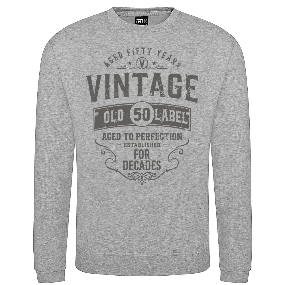 Vintage Fifty Funny Birthday Sweatshirt