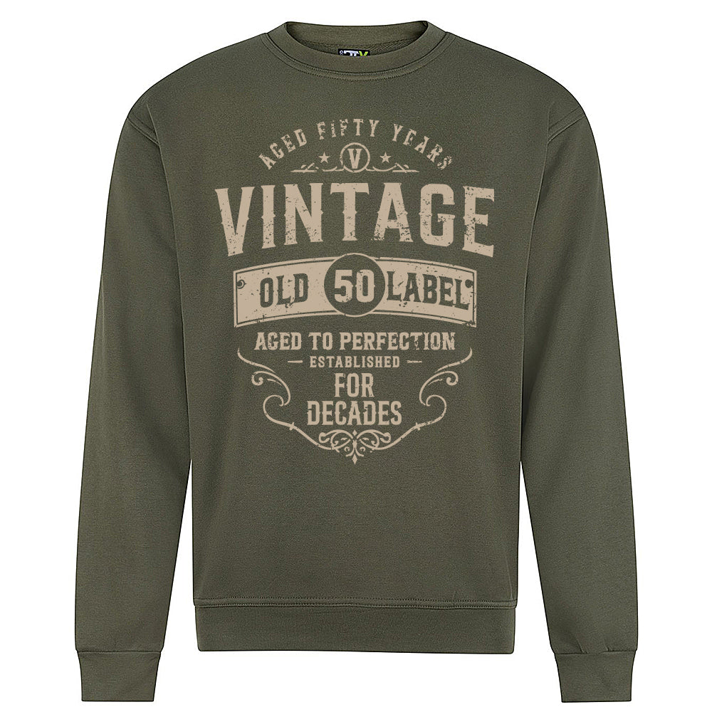 Vintage Fifty Funny Birthday Sweatshirt