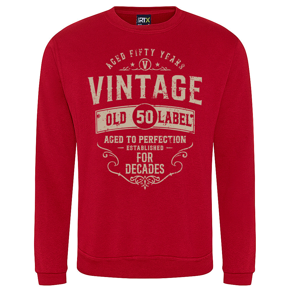 Vintage Fifty Funny Birthday Sweatshirt