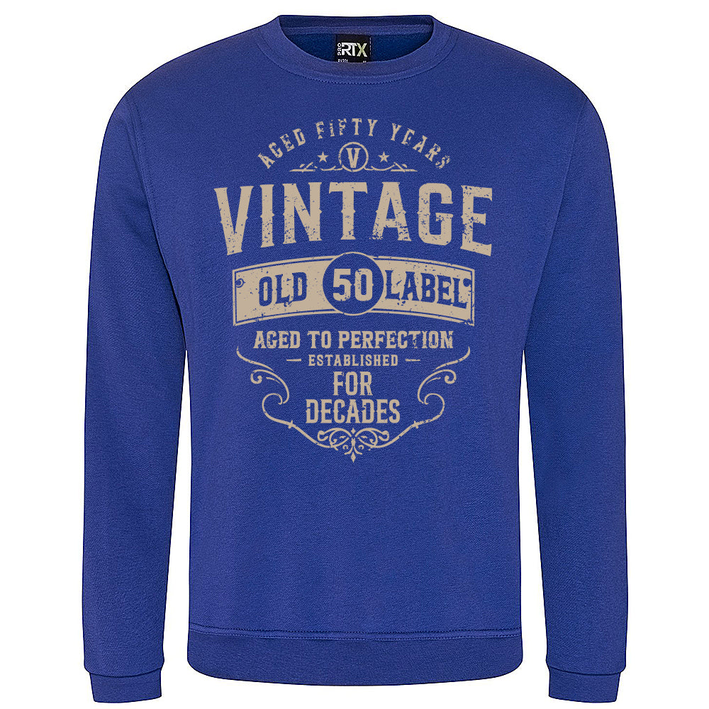 Vintage Fifty Funny Birthday Sweatshirt