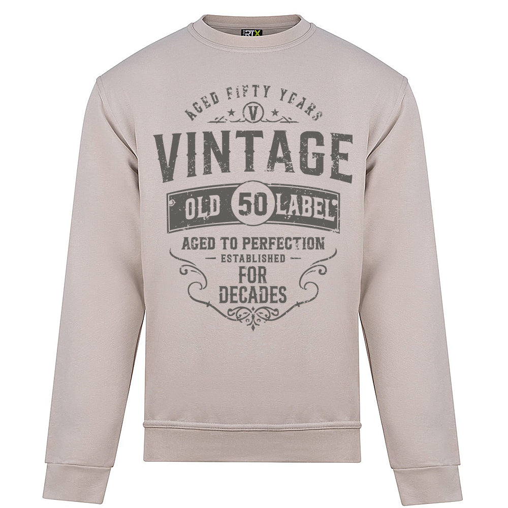 Vintage Fifty Funny Birthday Sweatshirt