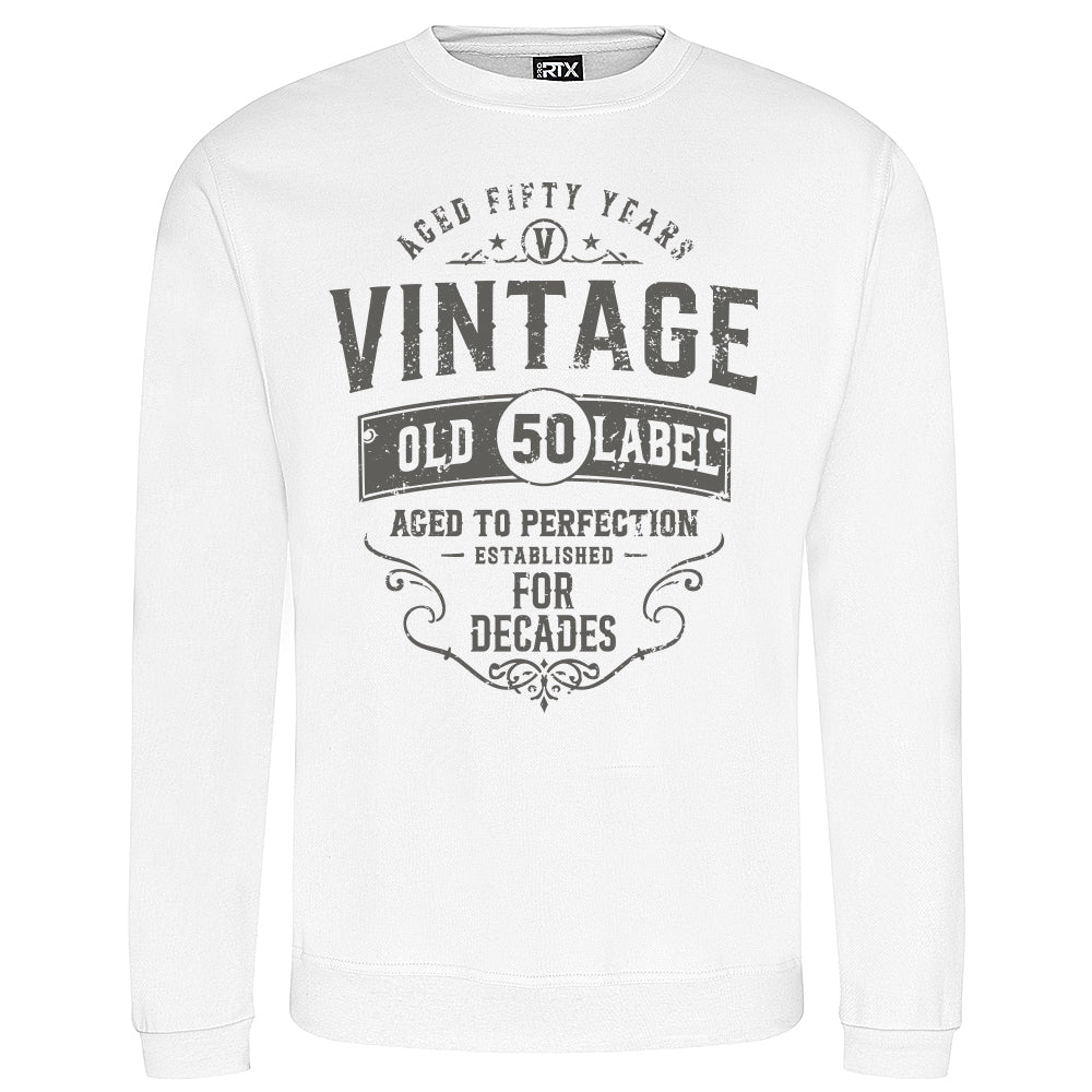 Vintage Fifty Funny Birthday Sweatshirt