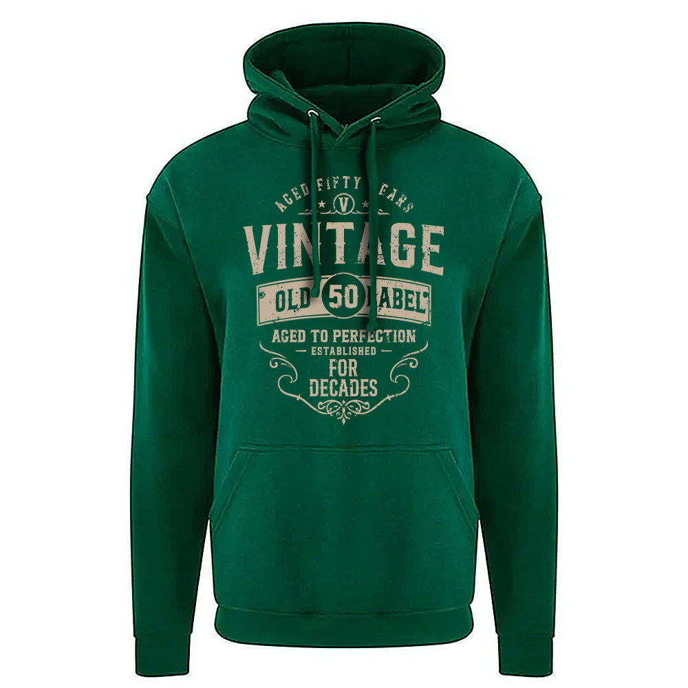 Vintage Fifty Funny Birthday Hoodie