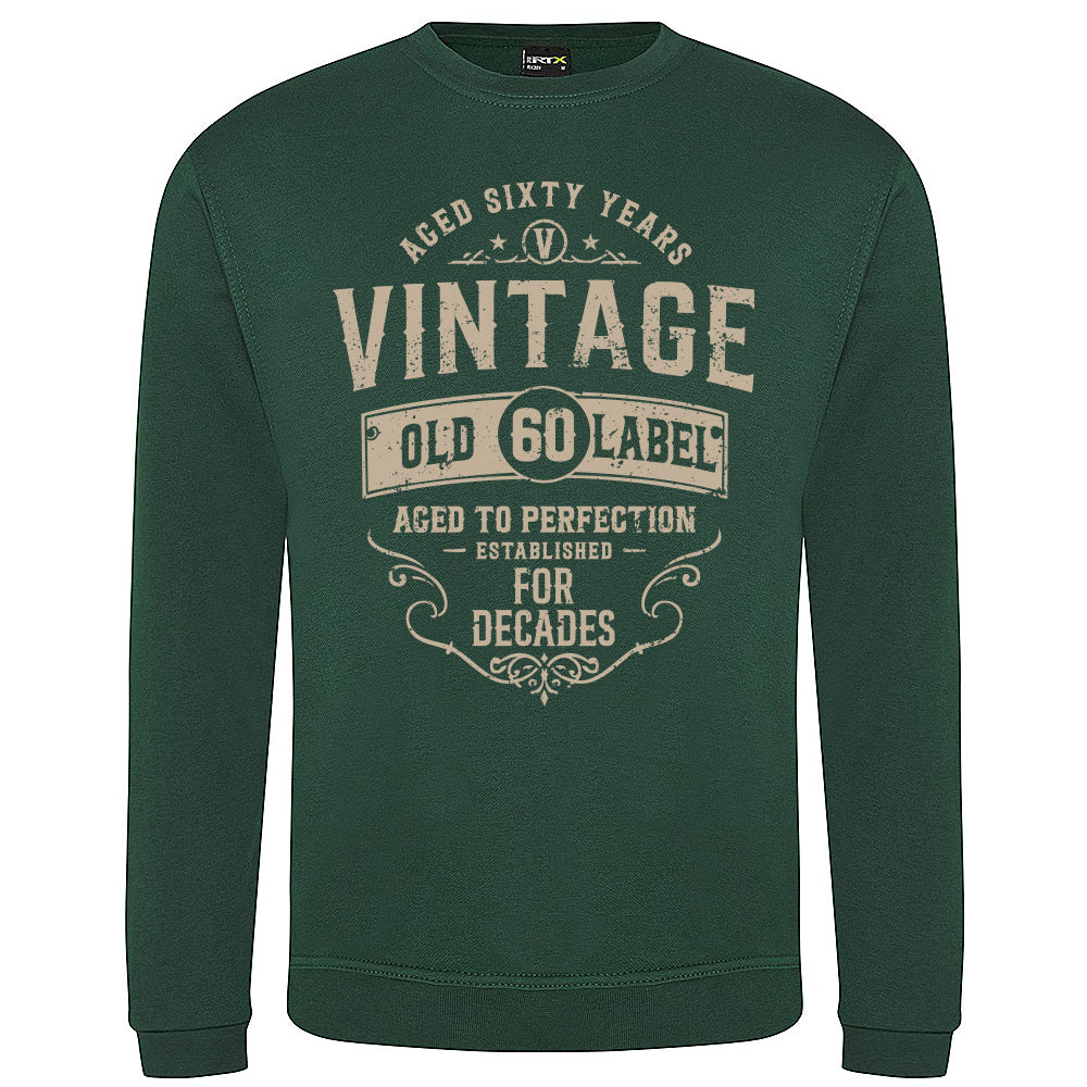 Vintage Sixty Funny Birthday Sweatshirt