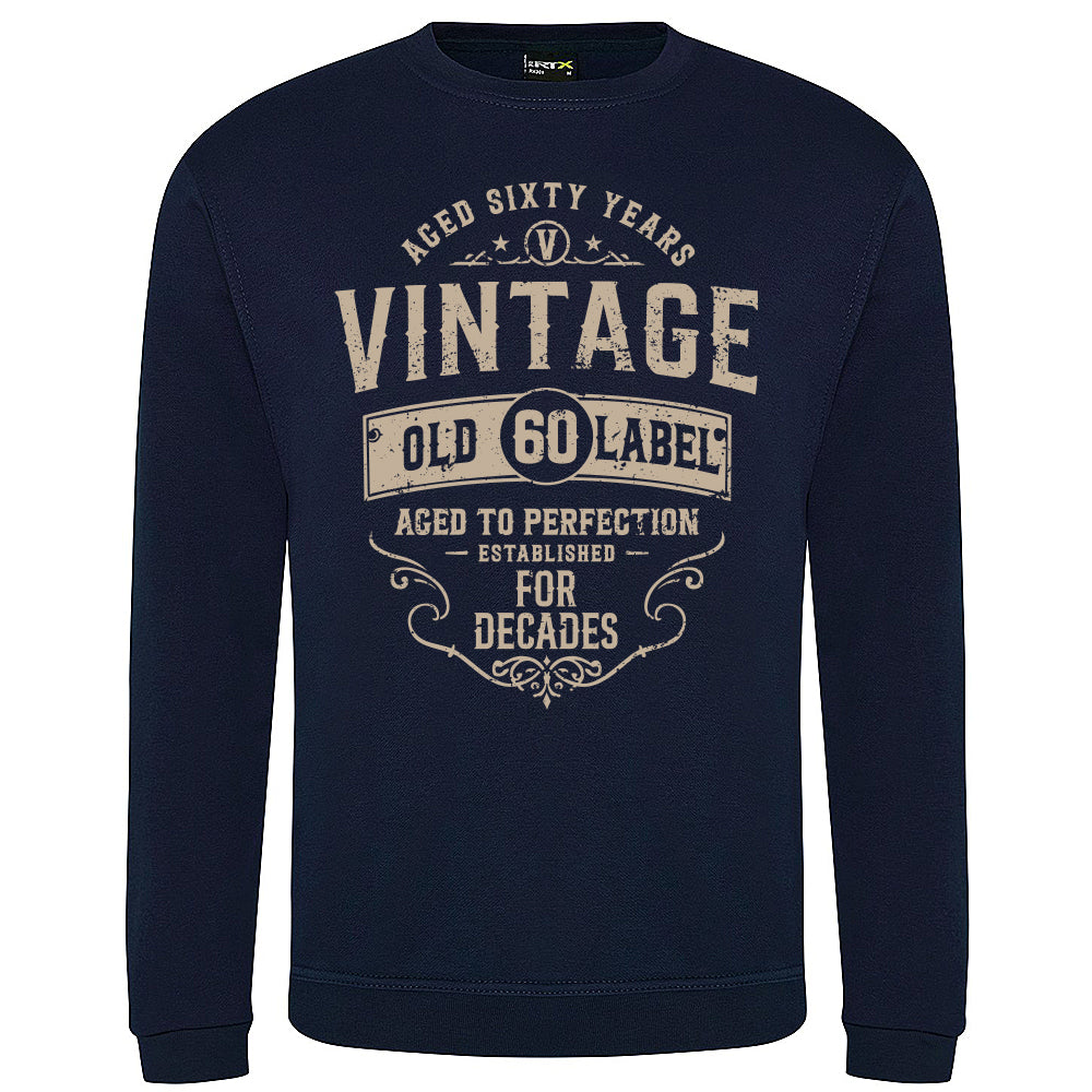 Vintage Sixty Funny Birthday Sweatshirt