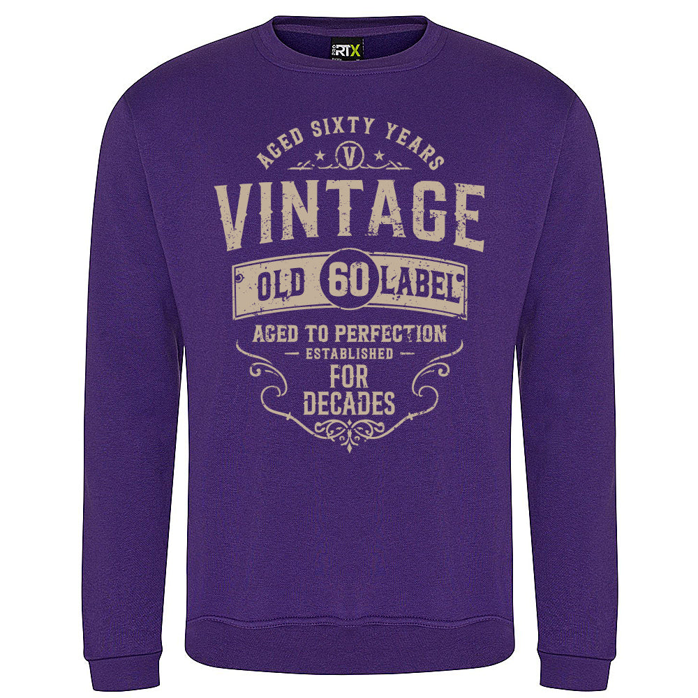 Vintage Sixty Funny Birthday Sweatshirt