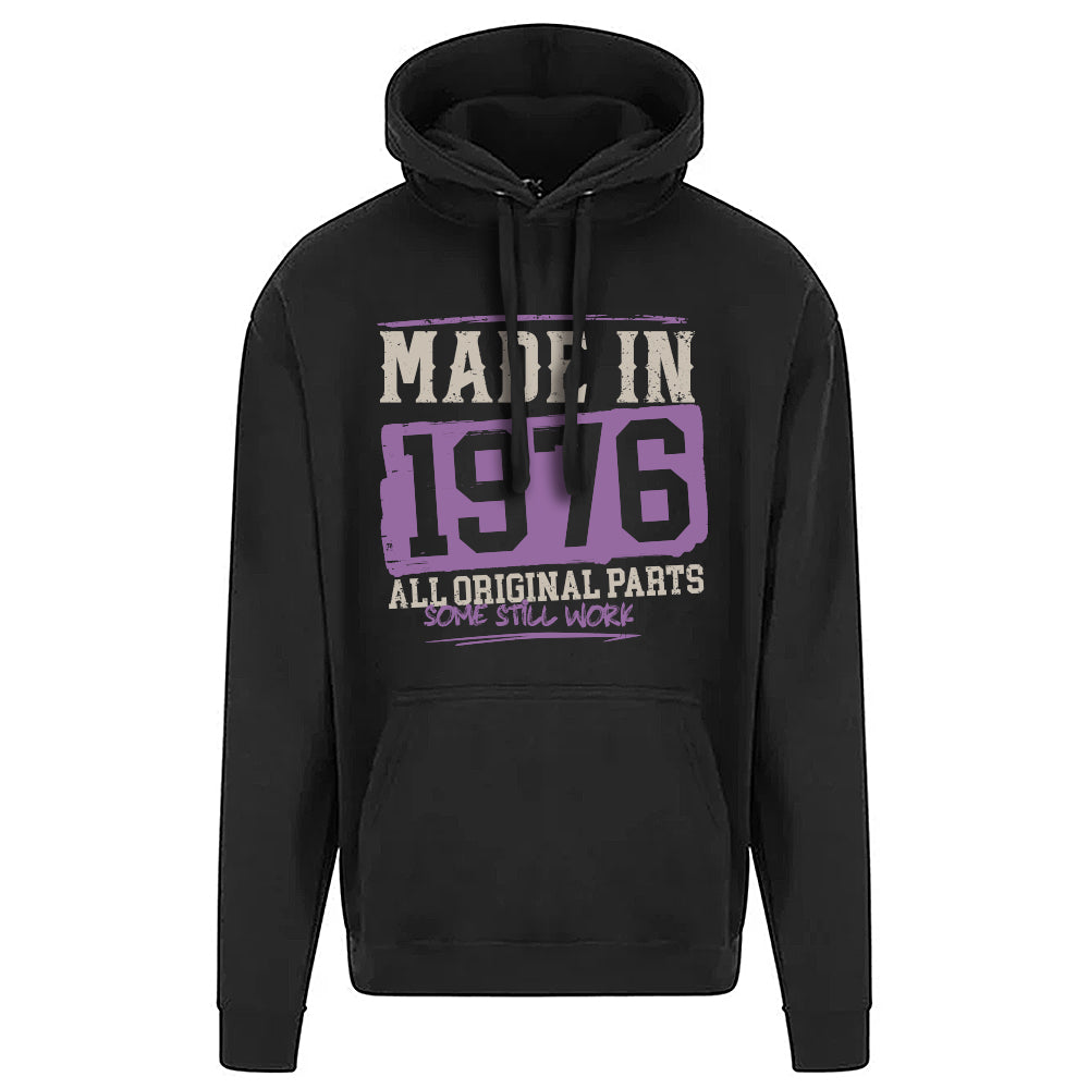 Made In 1976 Funny Birth Year Hoodie