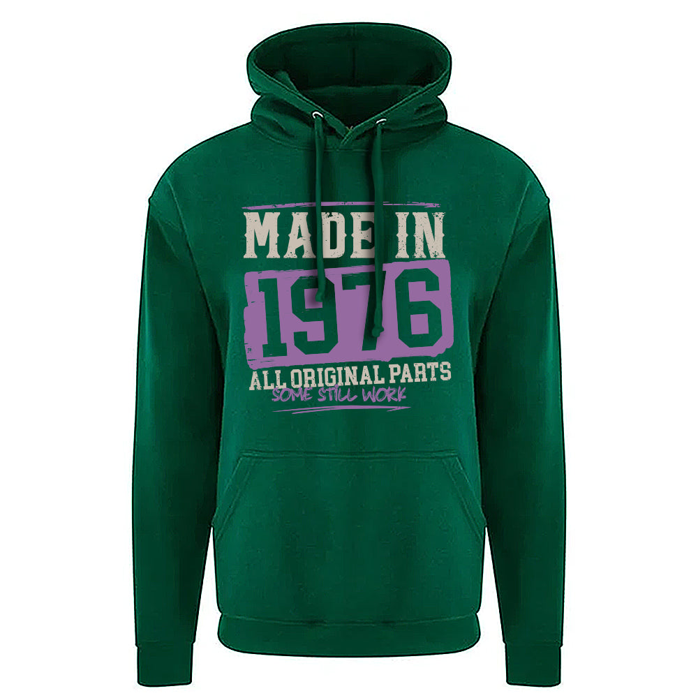 Made In 1976 Funny Birth Year Hoodie