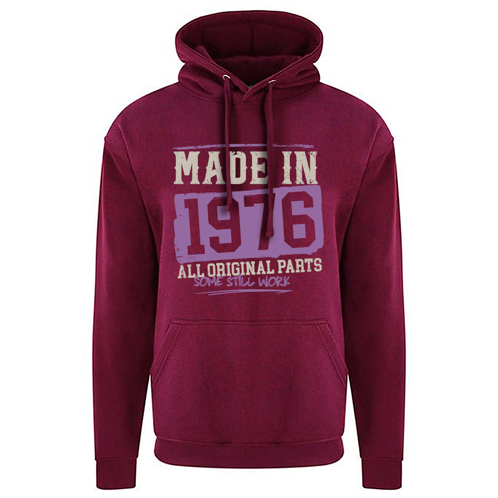 Made In 1976 Funny Birth Year Hoodie