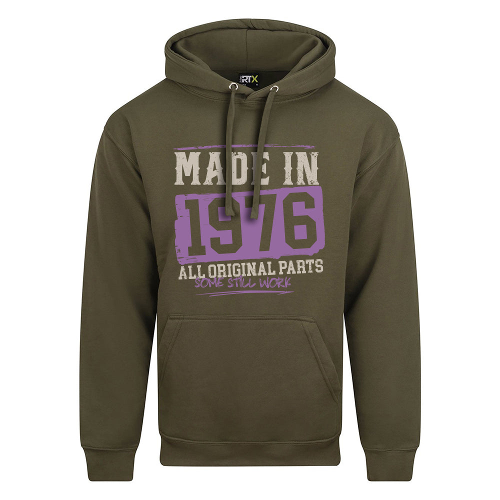 Made In 1976 Funny Birth Year Hoodie