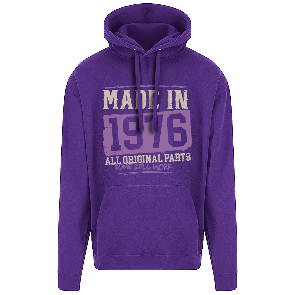 Made In 1976 Funny Birth Year Hoodie