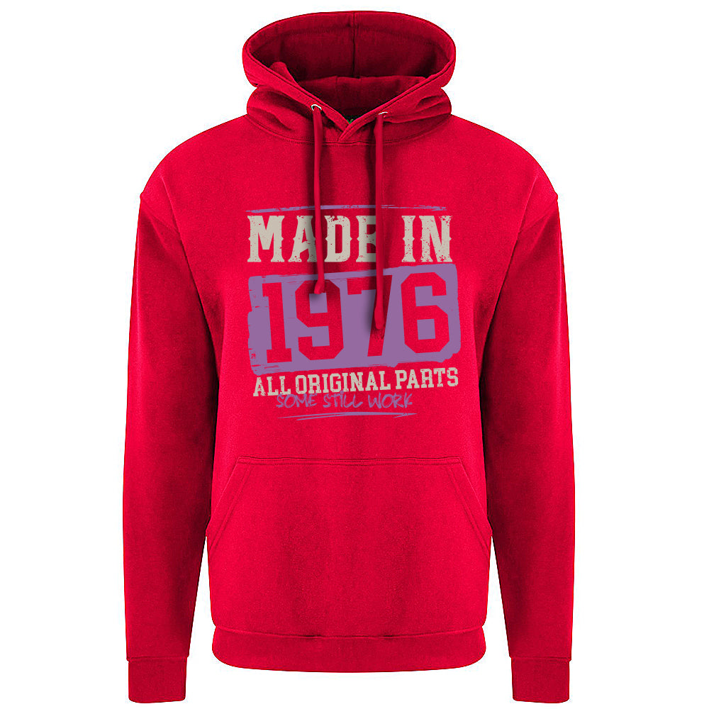Made In 1976 Funny Birth Year Hoodie