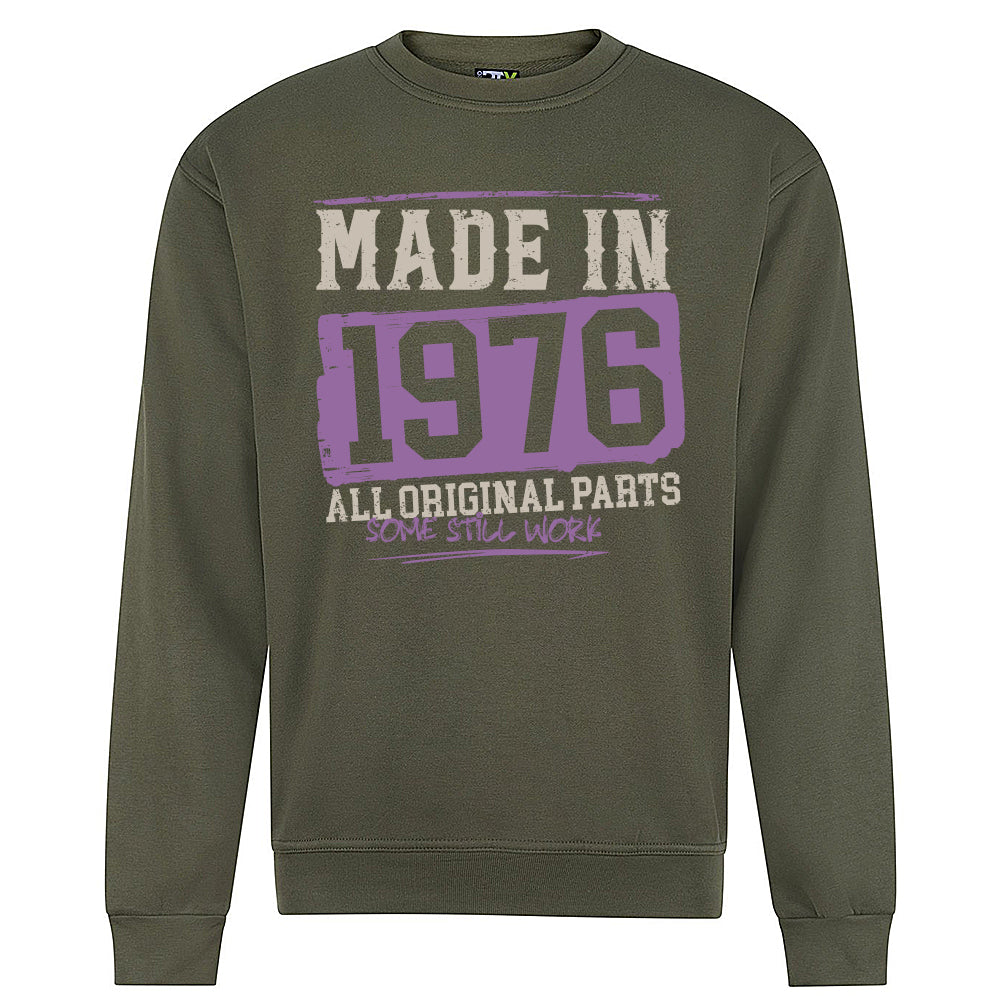 Made In 1976  Funny Birth Year Sweatshirt