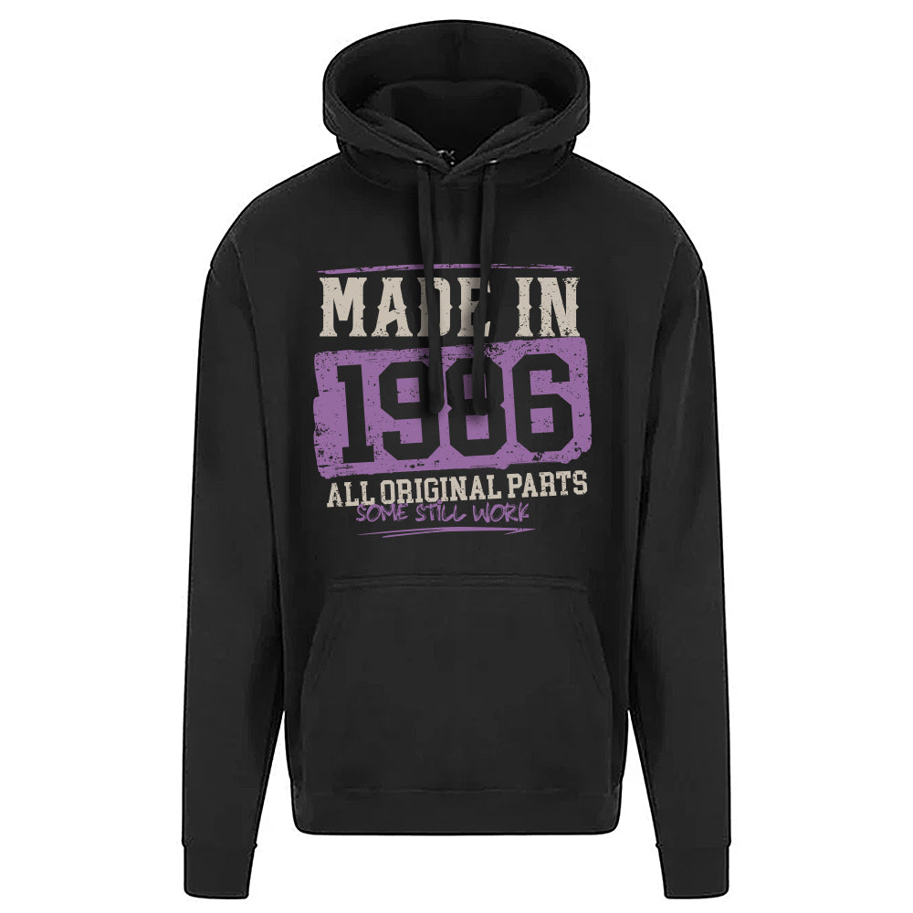 Made In 1986 Funny Birth Year Hoodie