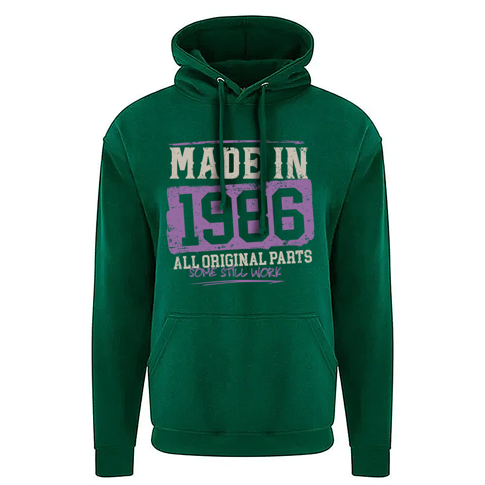 Made In 1986 Funny Birth Year Hoodie