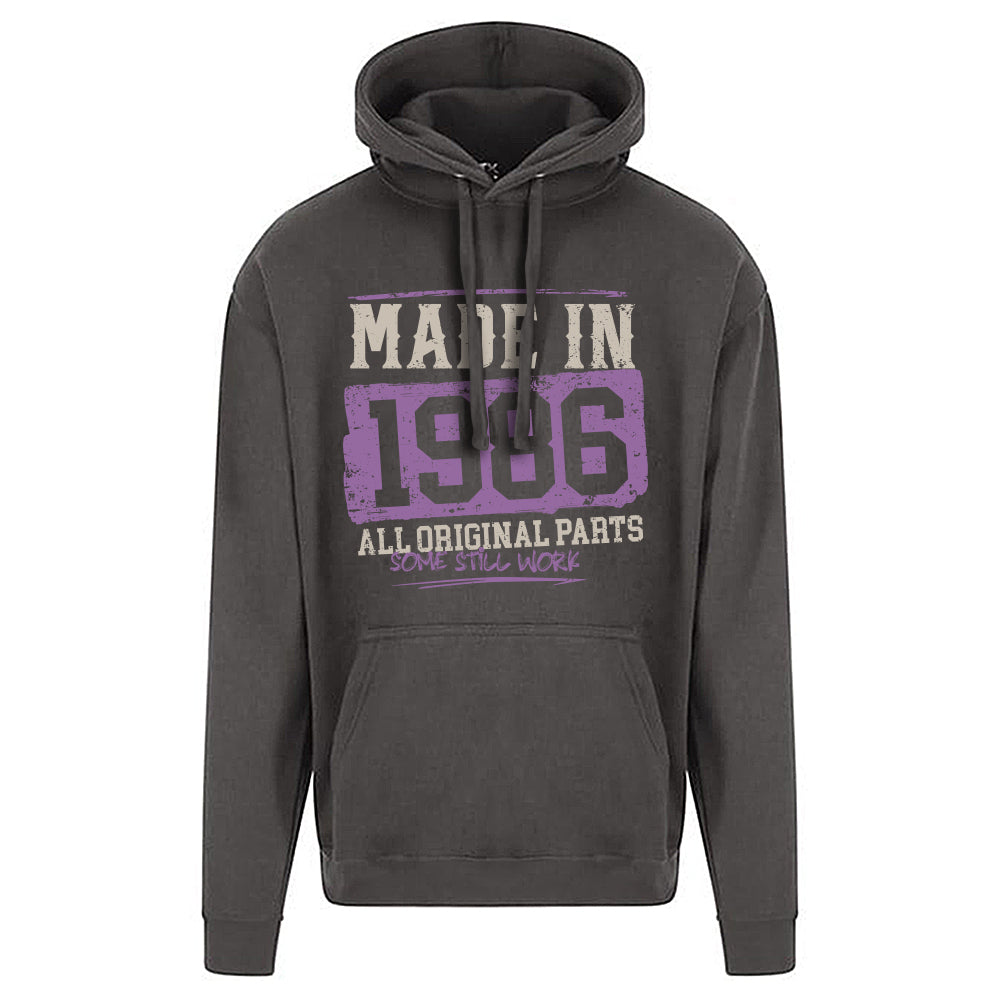 Made In 1986 Funny Birth Year Hoodie
