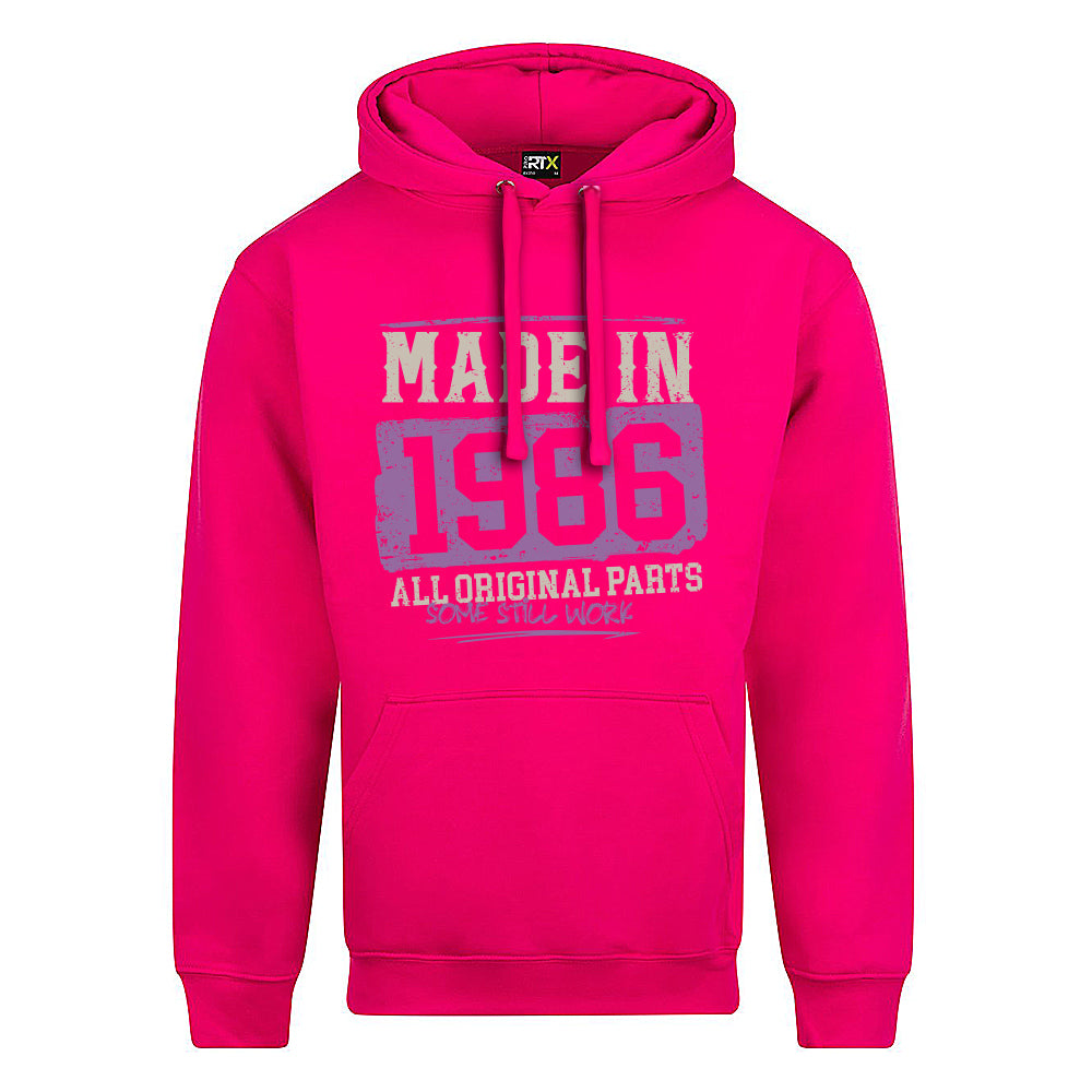 Made In 1986 Funny Birth Year Hoodie