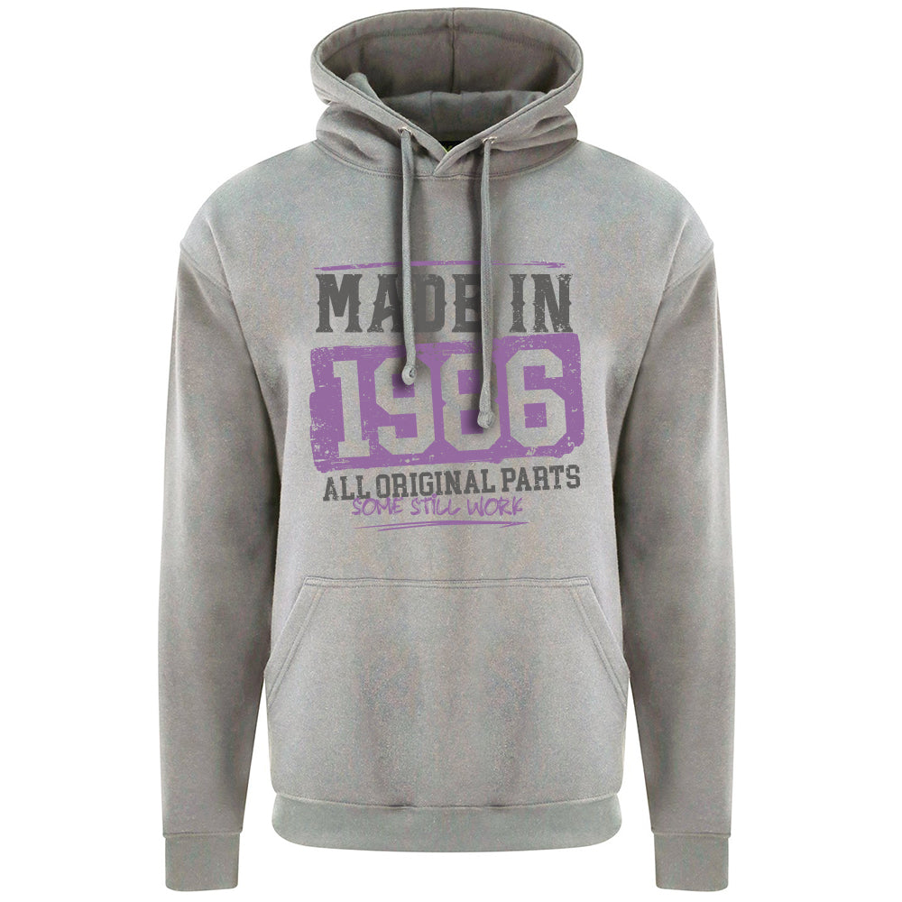 Made In 1986 Funny Birth Year Hoodie