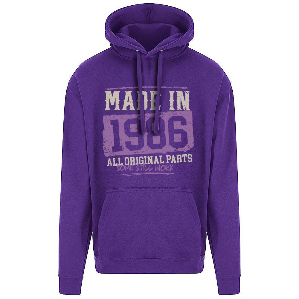 Made In 1986 Funny Birth Year Hoodie