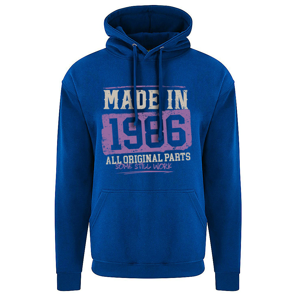 Made In 1986 Funny Birth Year Hoodie