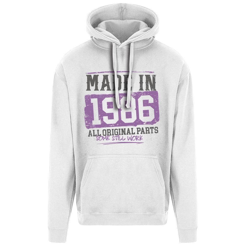 Made In 1986 Funny Birth Year Hoodie
