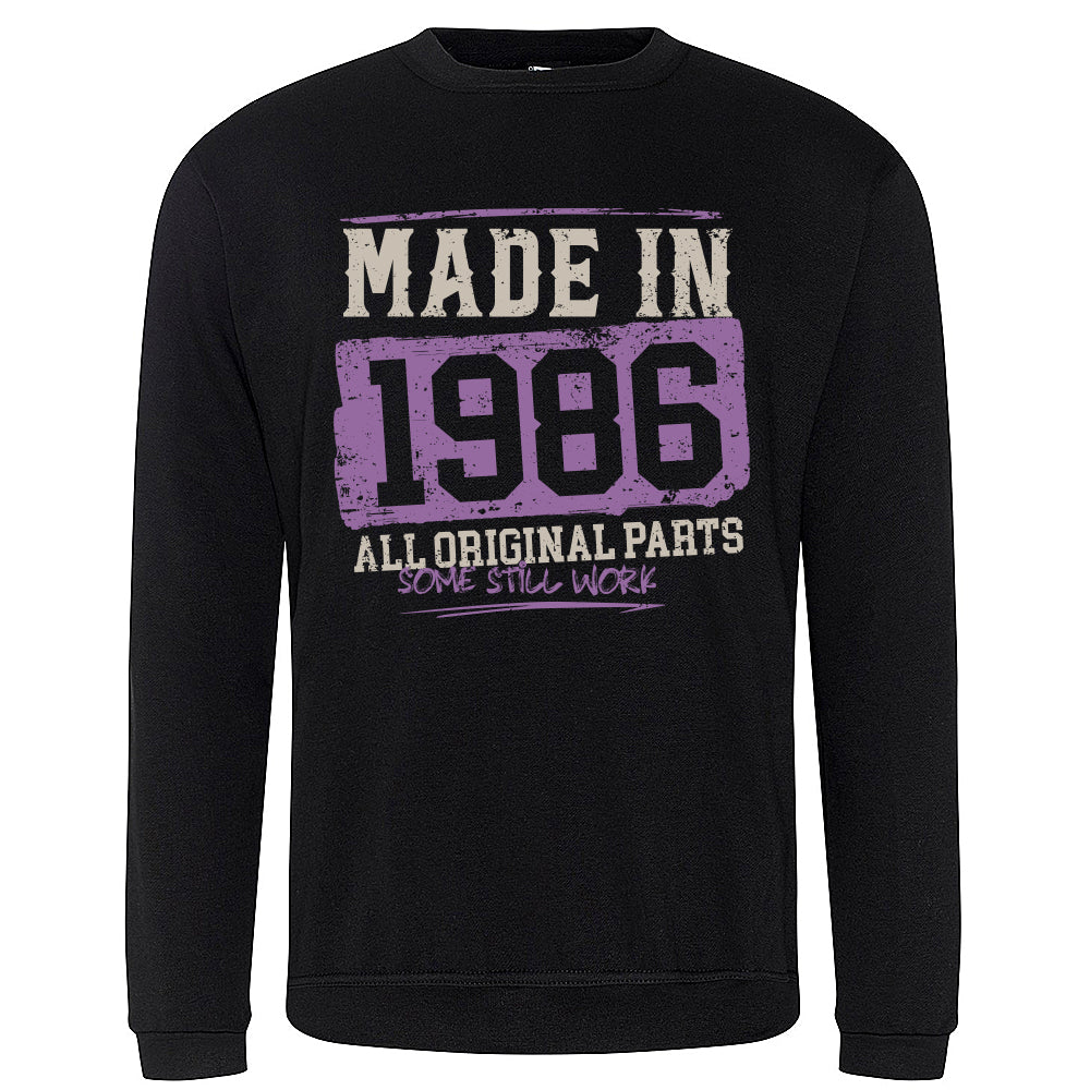 Made In 1986 Funny Birth Year Sweatshirt
