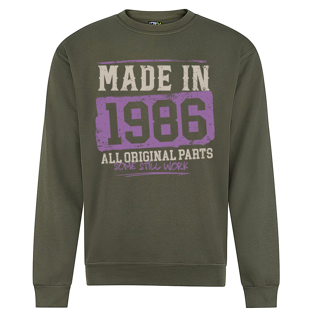 Made In 1986 Funny Birth Year Sweatshirt