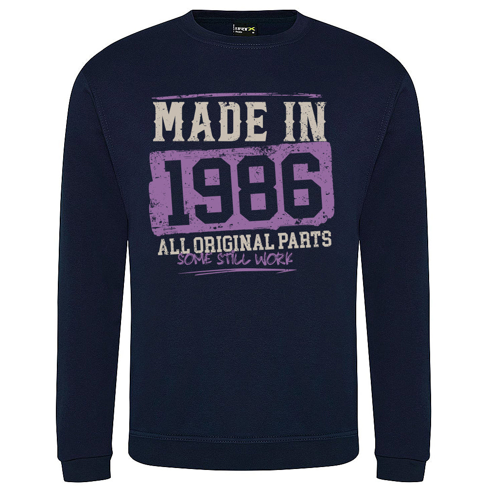 Made In 1986 Funny Birth Year Sweatshirt