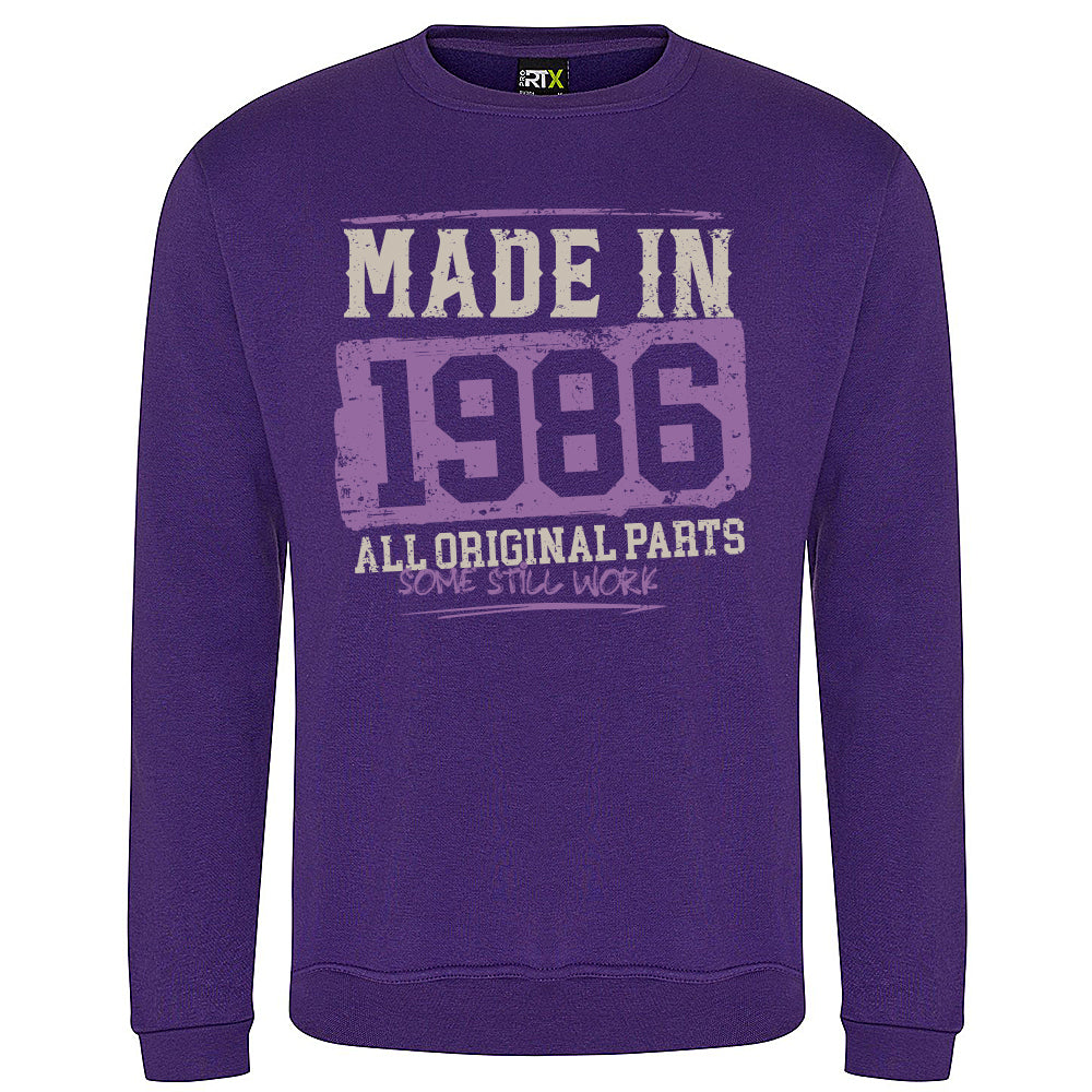 Made In 1986 Funny Birth Year Sweatshirt