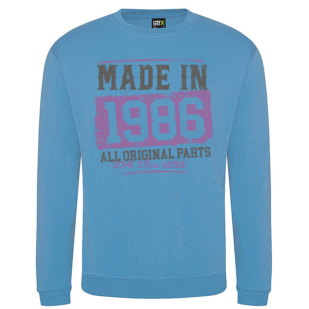 Made In 1986 Funny Birth Year Sweatshirt