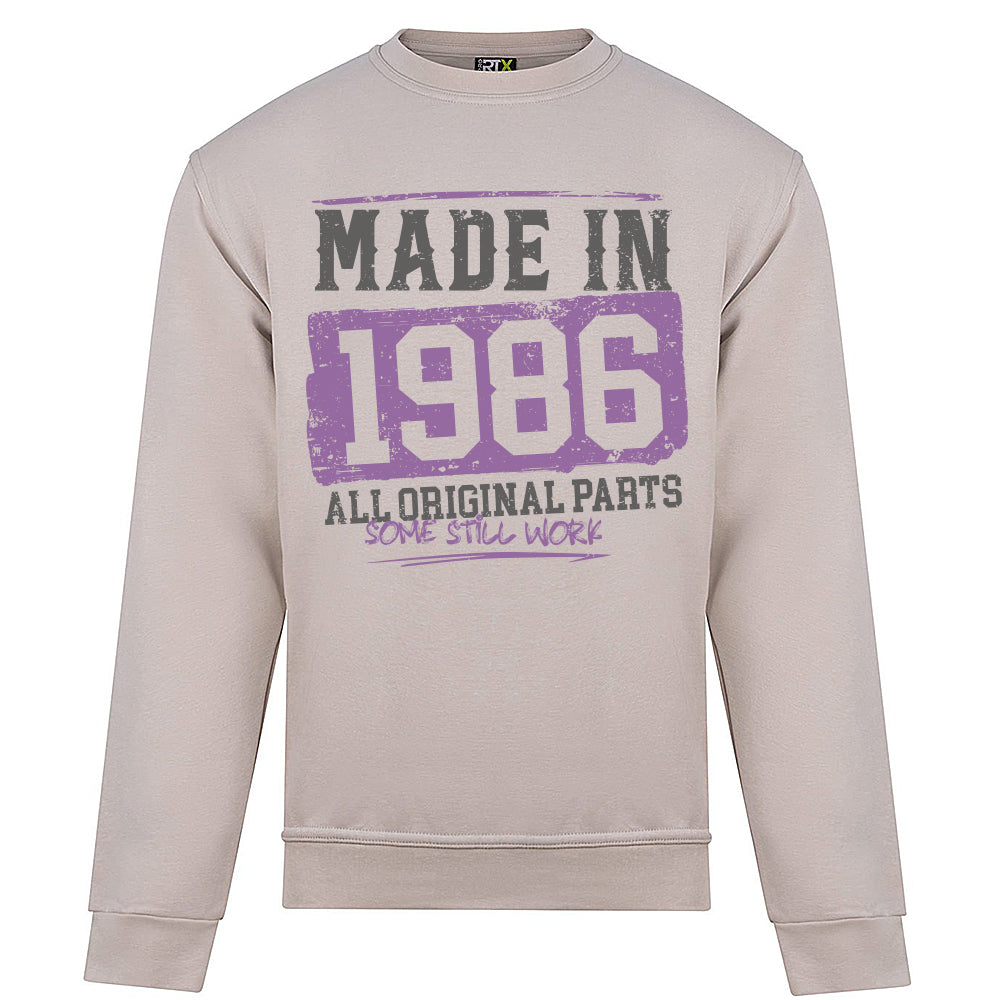 Made In 1986 Funny Birth Year Sweatshirt