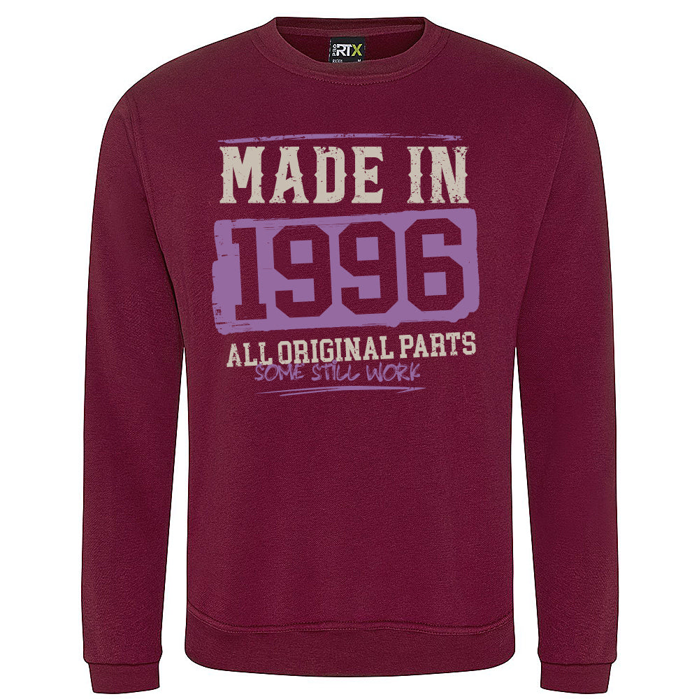 Made In 1996 Funny Birth Year Sweatshirt