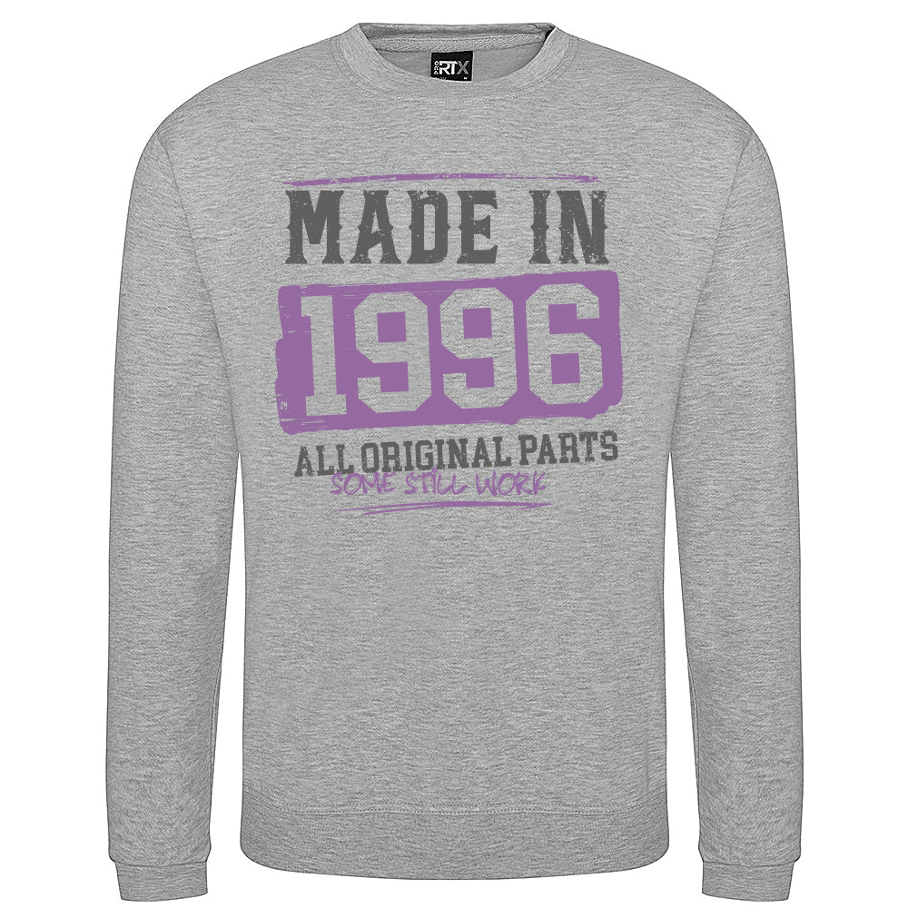 Made In 1996 Funny Birth Year Sweatshirt
